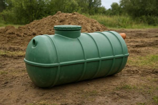 Fosă 3000 litri, montaj în teren compactat